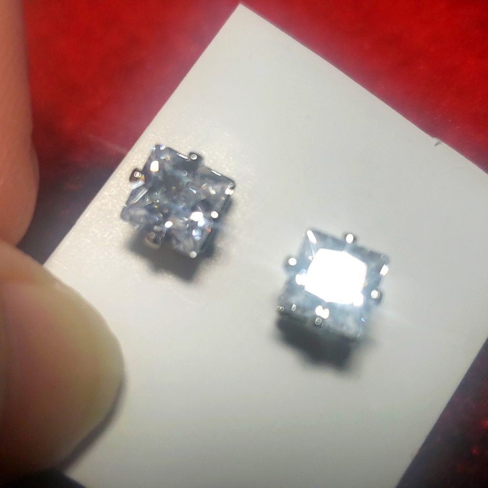 Beautiful Square  CRYSTAL earrings